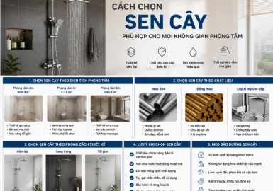 Cách Chọn Sen Cây Phù Hợp Cho Mọi Không Gian Phòng Tắm